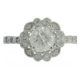 14kt Gold 1.15 ct Round Natural Diamond Ring