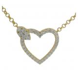 Brilliant 1.35 ct VS Lab Diamond Heart Necklace