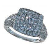 10kt Gold Cushion Cut 1.00 ct Diamond Ring