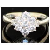 Platinum 1.00 ct Natural Brilliant Diamond Ring