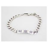 Gucci Ghost Sterling Bar Bracelet