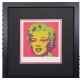 Marilyn Monroe Giclee Plate Signed Andy Warhol