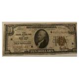 1929 $10 New York Federal Reserve Bannk Note