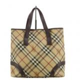 Burberry Leather Nova Check Handbag