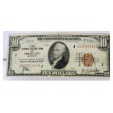 1929 $10 Kansas City Ciruclated Note