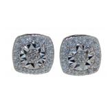 Cushion Cut Diamond Designer Earrings