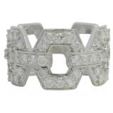 1.40 ct Hexagon Pave