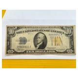 1934 $10 North Africa Silver Certificate Note
