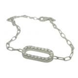 Brilliant 1.25 ct Diamond Paperclip Bracelet