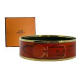 Hermes Enamel Bangle Bracelet