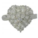 Platinum 1.50 ct Natural VS Diamond Ring