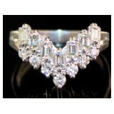 Platinum 1.07 ct Natural VS Diamond Ring