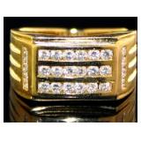 Gent's 1.00 ct Channel Set VS Lab Diamond Ring