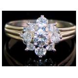 Platinum 1.00 ct Natural Brilliant Diamond Ring