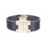 Hermes Black Leather Fashion Bracelet