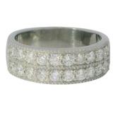 Brilliant 1.04 ct VS Lab Diamond Anniversary Ring