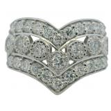 Brilliant 1.62 ct Diamond Designer Ring