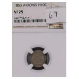 1853 Seated Silver Half Dime