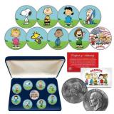 Peanut Gang Snoopy Dollar 9-Coin Set