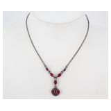 Givenchy 4G Logo Red Stone Necklace