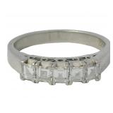 Platinum 0.72 ct Natural VS Diamond Ring