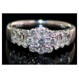 Platinum 1.00 ct Natural VS Diamond Ring