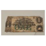 $1 State of Alabama Bank Note