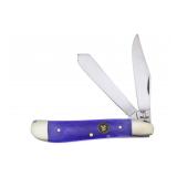 Whitetail Cutlery Purple Dog Leg Trapper Knife