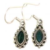 Marquise Cut 1.40 ct Natural Emerald Earrings