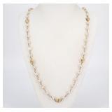 Chanel Coco Mark Rhinestone Pearl Necklace