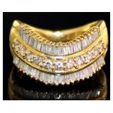 18kt Gold Natural 1.00 ct Brilliant Diamond Ring