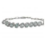 Natural 2.50 ct Aquamarine Bolo Bracelet