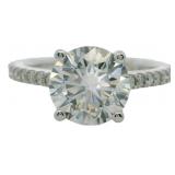 14k Gold 2.57 ct Round Brilliant Lab Diamond Ring