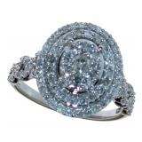 10kt Gold Oval Brilliant 1.00 ct Diamond Ring