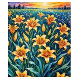 Daylilies at Dusk Edition by Studio Van Gogh