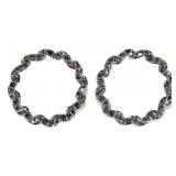 14kt Gold 1.00 ct Diamond Circle of Life Earrings