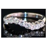 18kt White Gold 1/2 ct Natural Diamond Ring