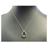 Pear Cut Diamond Necklace