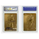 23K Gold To Brady Fleer Rookie Card