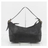 Burberry Check Leather Shoulder Bag