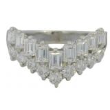 Platinum 1.02 ct Natural VS Brilliant Diamond Ring