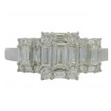 Platinum 1.00 ct Natural VS Diamond Ring