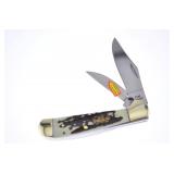 Steel Warrior Stag Bone Resin Copperhead Knife