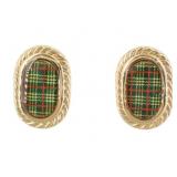 Burberry Nova Check Clip-On Earrings