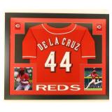 Autographed Elly De La Cruz Custom Framed Jersey