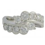 Platinum 1.04 ct Natural Brilliant Diamond Ring