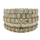 18kt Gold 3.00 ct Natural VS Diamond Ring