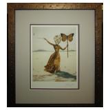 Butterfly Woman Framed Giclee by Salvador Dali
