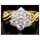 18kt Gold 2.00 ct Natural Brilliant Diamond Ring