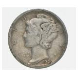1929-D Mercury Silver Dime